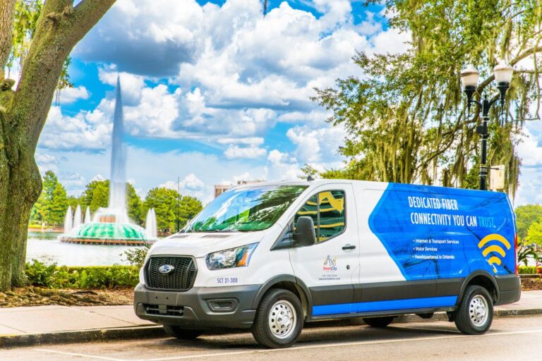 Smart City van at Lake Eola