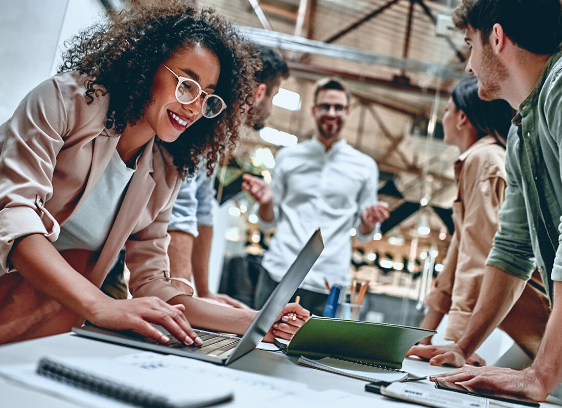 Young business people in office