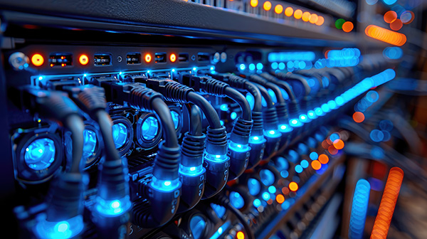 data center and network devices in high performance operation ba